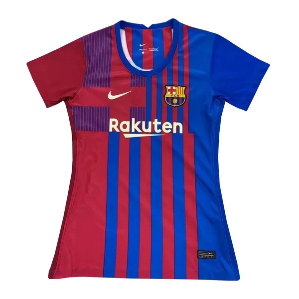 Maillot Football Barcelone Domicile Femme 2021-22 Bleu Rouge